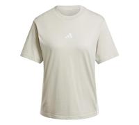 adidas Women's Essentials 3-Stripes Cotton T-Shirt, Wonder Alumina/White, XS