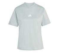 adidas Women's Essentials 3-Stripes Cotton T-Shirt, Wonder Sage/White, M