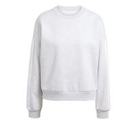 adidas Essentials 3-Streifen Sweatshirt Damen JE1295 - light grey heather/white L
