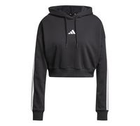 adidas Essentials 3-Streifen French Terry Cropped Hoodie Damen JE0017 - black/white S