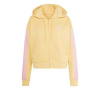 Kapuzensweatshirt ADIDAS SPORTSWEAR "W 3S FT FZ HD", Damen, Gr. L, semi ice tangerine, st tropic bloom, Obermaterial: 55% Baumwolle, 36% Polyester, 9% Viskose, normal, Rundhals, Sweatshirts (62505655-
