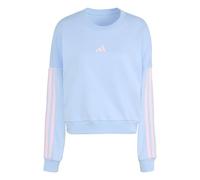 adidas - Women's 3-Stripes French-Terry Sweatshirt - Pullover, Gr. XXL, blau (GlowBlue/ClearPink)