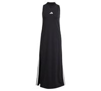 Adidas Women's Essentials 3-Stripes Long Racerback Dress, Black/White, XXS