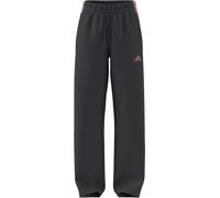 adidas Women's Essentials 3-Stripes Open Hem Fleece Pants, Grey six/st Tropic Bloom, M Short