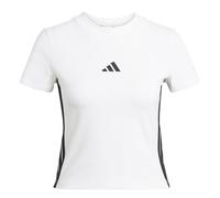 adidas Essentials 3-Streifen Slim Baby Tee T-Shirt Damen JE1239 - white/black XL