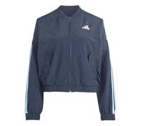 adidas Women's ESSENTIALS 3-STRIPES WOVEN WINDBREAKER, night navy/icey blue, XXL