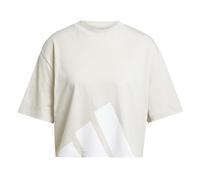 adidas Women's Essentials Big Logo Boyfriend T-Shirt, Wonder Alumina/White, XL