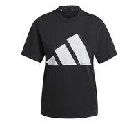 adidas Damen Essentials Big Logo Cotton T-Shirt, Black/White, XXL