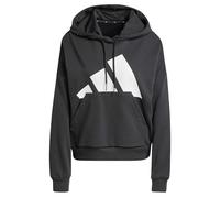 adidas Damen Essentials Big Logo French Terry Loose Hoodie, Black/White, XS