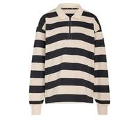 Essentials Contemporary French Terry Langarm-Poloshirt Black / Crystal Linen XL