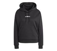 adidas Damen Essentials LINEAR Fleece Hoodie, Black/White, XS