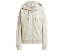 adidas - Women's Essentials Linear Full Zip French Terry - Hoodie, Gr. S, beige (WonderAlumina/White)