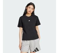 Adidas Women's Essentials SMALL Logo Cotton T-Shirt, Black/White, XS