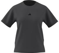 adidas Women's Essentials SMALL Logo Cotton T-Shirt, Grey six/Black, XXL