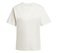 Adidas Women's Essentials SMALL Logo Cotton T-Shirt, Wonder Alumina/White, S