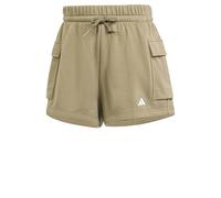 adidas Essentials Small Logo French Terry Cargoshorts, Farbe Grün, Größe M