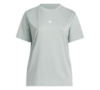 T-Shirt ADIDAS SPORTSWEAR "SMALL LOGO", Damen, Gr. 4X, wonder sage, weiß, Obermaterial: 100% Baumwolle, Rundhals, Shirts T-Shirt (22171835-4X) wonder sage, weiß