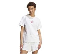 adidas Women's Farmers Market Strawberry Graphic T-Shirt White L