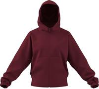 adidas Women's Future Icons SMALL Logo Full Zip Hoodie, Active Maroon, XL