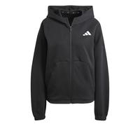 adidas Women's Future Icons SMALL Logo Full Zip Hoodie, Black, XXL