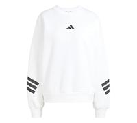 Sweatshirt ADIDAS SPORTSWEAR "W FI 3S SWT", Damen, Gr. M, weiß, Obermaterial: 67% Polyester, 33% Baumwolle, sportlich, Rundhals, Sweatshirts (54350560-M) weiß