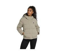 adidas Women's Helionic Climawarm Daunenjacke mit Kapuze Silver Pebble S
