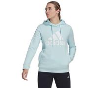 Adidas Womens Hooded Sweat W Bl FL Hd, Almost Blue/White, HM1905, 2XS