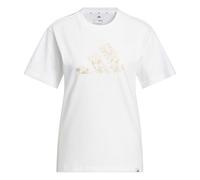 adidas Women's Iridescent Shells Big Logo Graphic T-Shirt, White, M