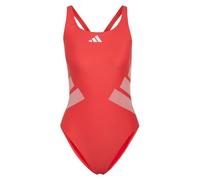 Logo C-Back Badeanzug Semi Lucid Red / White 46