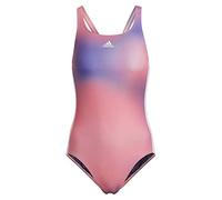 adidas Women's Melbourne 3S S Swimsuit, Acid red/White/Shadow Navy, 38