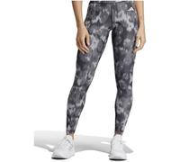 adidas Women's Optime Essentials Allover Print Flower Tie-Dye Leggings Black/Grey Five L