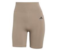 adidas Women's Optime Essentials Stash Pocket 7inch Short Leggings, chalky brown, S