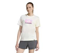 adidas Women's Outdoor Adventure Graphic Tshirt, Off White, XXS