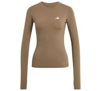 adidas - Women's Primelift Essentials Workout Contour L/S - Longsleeve, Gr. XL, braun (KhakiSix)