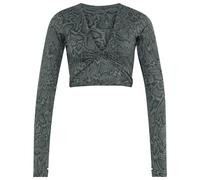 adidas - Women's Primelift WO Snake Twist Reversible L/S - Longsleeve, Gr. XS, grau (StoneGreen/LegendIvy)