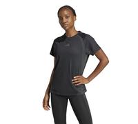 adidas Women's Seamless Knitted T-Shirt, Black/Grey six, S