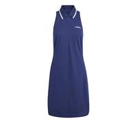 adidas Women's Seasonal Essentials Colorpop Dress with Embroidered Graphic, Dark Blue/White, S