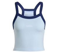 adidas Women's Seasonal Essentials Colorpop Tank with Embroidered Graphic, Crystal Sky/White, M