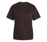 adidas Women's Seasonal Essentials Leopard Print T-Shirt with 3-Stripes, Aurora Coffee/Multicolor, XL
