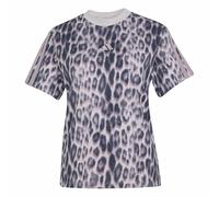 Adidas Seasonal Essentials Leopard Print with 3-Stripes Damen T-Shirt, multicolor L