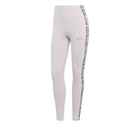 adidas Women's Seasonal Essentials Leopard Print Tights with 3-Stripes, ice purple/MULTICOLOR, M