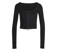 adidas Women's Seasonal Essentials Rib Cardigan, Black, XXL