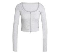 Seasonal Essentials Rib Cardigan Light Grey Heather XL