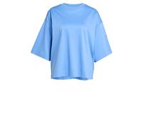 adidas Women's Soft Lux Lockeres T-Shirt Blue Fusion S