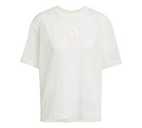 adidas Women's Soft LUX MESH Tee, Off White, M