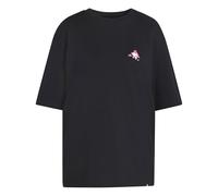 adidas Women's Soft Side Oversized Graphic T-Shirt, Black, L