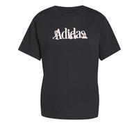 adidas Women's Soft Sports Graphic Tshirt, Black, XS