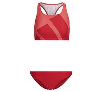 adidas Women's Standard Big Bars Bikini, Semi Turbo, Large