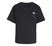 adidas Women's Summer Slide Graphic Vneck T-Shirt, Black, L