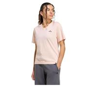 adidas Women's Summer Slide Graphic Vneck T-Shirt, Blush pink, XXL